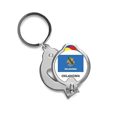 Imagem de State Flag Contour Oklahoma Cortador de unhas afiado cortador de aço inoxidável