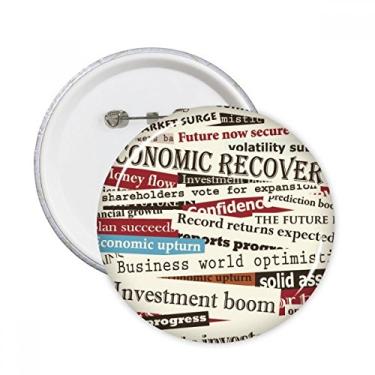 Imagem de Título do texto veias padrão de fundo alfinetes redondos botão emblema decoração acessório 5 peças