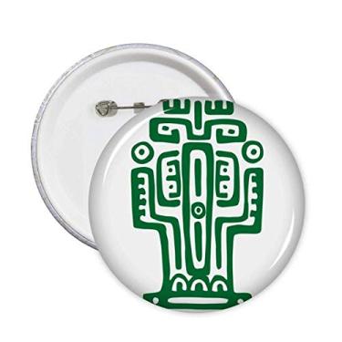 Imagem de Totems México Antiga Civilização Cato Alfinetes Emblema Botão Decoração Acessório 5 peças