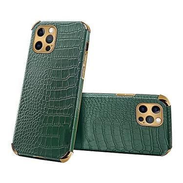 Imagem de Capa de celular de couro de crocodilo de luxo para iPhone 14 Para iPhone 14 Pro Plus 12 Mini 13 11 Pro Max, 02, Sem anel, Para iPhone 14