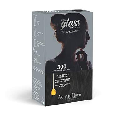Imagem de AcquaFlora Kit Acquaflora Hidra Gloss 300 Castanho Escuro - Tonalizante