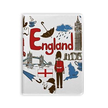 Imagem de Caderno de anotações com a bandeira nacional do Reino Unido Love Heart da Inglaterra