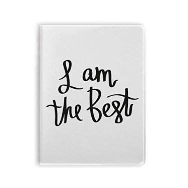 Imagem de Diário de capa macia I Am the Best Quote Art Deco para presente moderno