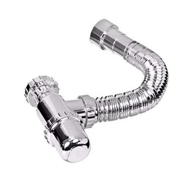 Imagem de Sifão Sanfonado Cromado Com Copo Pvc