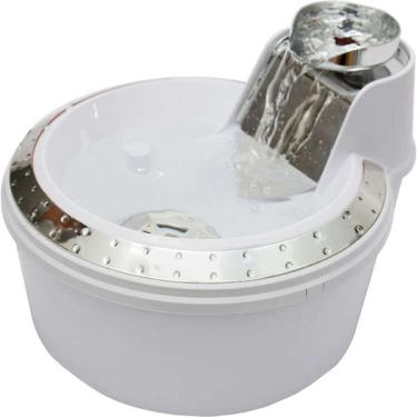 Imagem de Fonte Bebedouro Petlon Premium Branca e Prata - 110 V