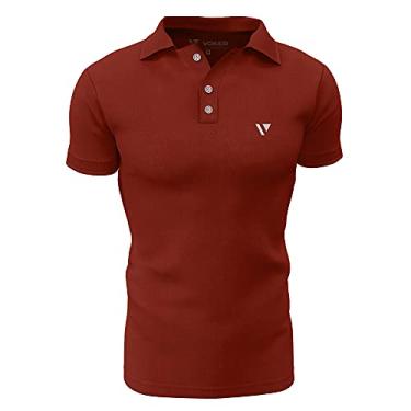 Imagem de Camisa Gola Polo Voker Com Proteção Uv Premium - M - Vermelho