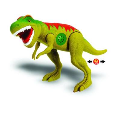 Dinossauro REX Attack com Lança Míssil, Luzes e Som - Adijomar