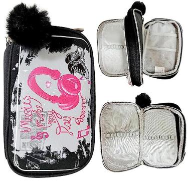 Imagem de Estojo Box Duplo Neoprene Case Music Preto Daterra