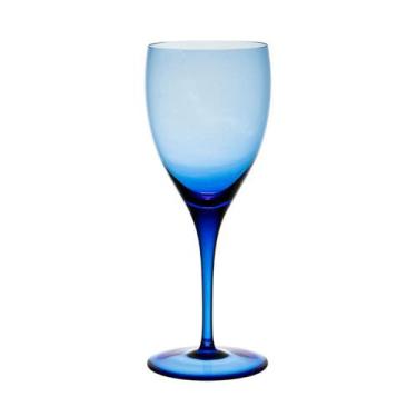 Imagem de Jogo De 6 Taças De Cristal Água 470ml Azul Claro Oxford