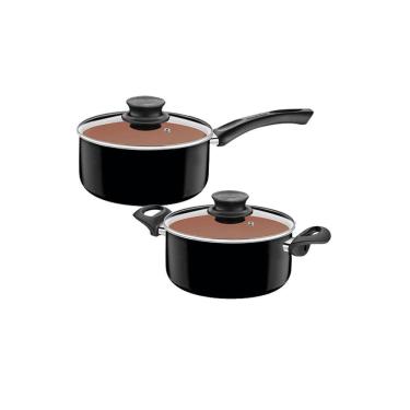 Imagem de Jogo De Panelas Paris 2 Peças Alumínio Antiaderente E Poliester Patp1 E Patp3 - Tramontina