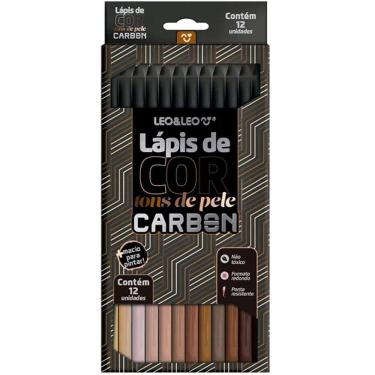 Imagem de Lapis de COR 12 Cores TONS de Pele Carbon SOFT Macio LEO&amp;LEO