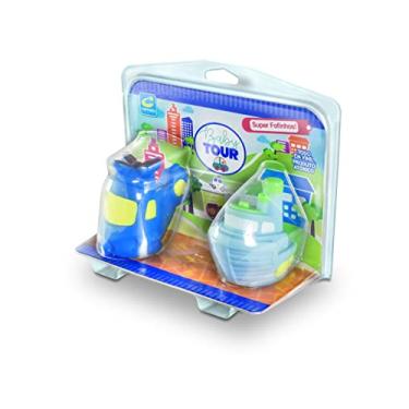 Imagem de Cometa Brinquedos, Coleção Baby Tour, Navio e Helicóptero em Vinil, Colorido, Levemente Perfumado