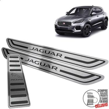 Imagem de Descanso Soleira Jaguar E-Pace 2018 2020 Preto Baixo Relevo