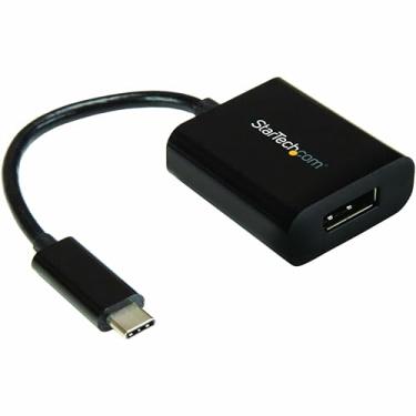 Imagem de StarTech. Com adaptador USB C para DisplayPort – 4K 60Hz/8K 30Hz, USB Tipo-C DP 1.4 HBR2 Dongle, conversor de vídeo monitor compacto USB-C (DP Alt Mode), funciona com TB3 – conversor tipo C para DP (CDP2DP)
