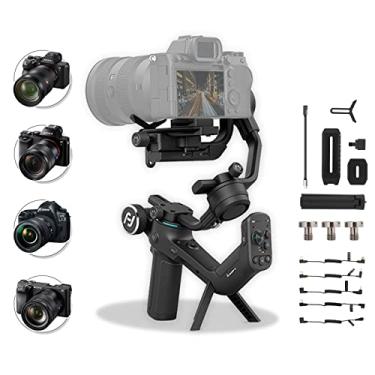 Imagem de FeiyuTech gimbal estabilizador SCORP-C, carga útil de 5,5 lbs, estabilizador de cardan de 3 eixos para câmeras DSLR e sem espelho, compatível com Sony, Lumix, Nikon, Canon, Fujifilm, controle por cabo