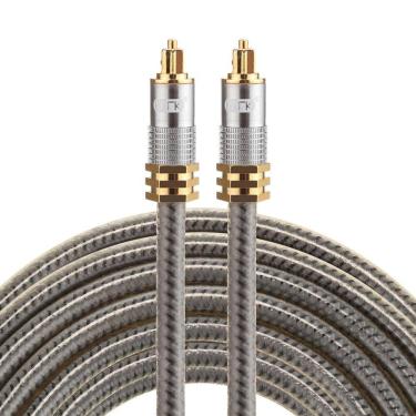 Imagem de Cabo de fibra óptica EMK OD8,0 mm Cabeça de metal banhada a ouro YL-A 5m