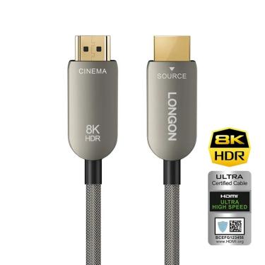 Imagem de LONGON-Cabo de Fibra Óptica  8K  HDMI 2.1  eARC  HDR  4K  120Hz  PS5  SONY  Samsung  Amplificador de