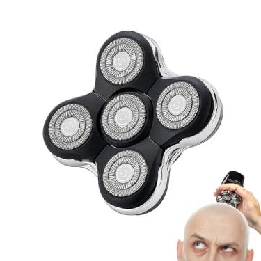 Imagem de 5 cabeças de barbear de substituição compatíveis com Skull Shaver para cabeças de barbear Pitbull Gold PRO/Pitbull Platinum Pro