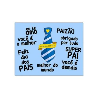 Imagem de Painel de Festa Horizontal 1,55 X 1,20 - Dia dos Pais Gravata Desenho 