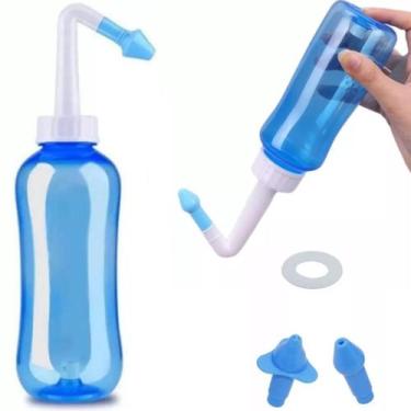 Imagem de Limpador Nasal Azul com Regulador e Pino Infantil e Adulto