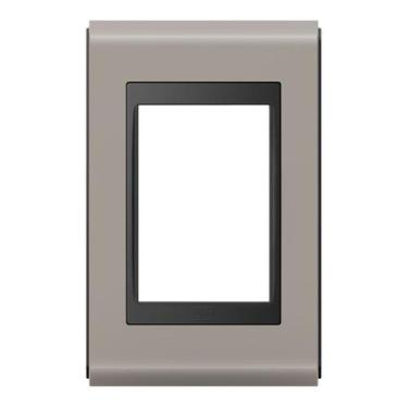 Imagem de  refinatto placa 4x2 3 posições style preto/argila  - weg