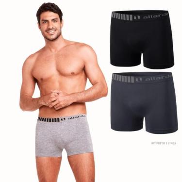 Imagem de Kit 2 Cuecas Boxer Masculina Sem Costura Confortável Allarde Trifil - 