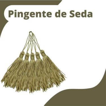Imagem de Pingente De Seda Tassel - Franja - Caqui - Com 100 Unidades - Nybc