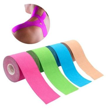 Imagem de Kinesio Taping Fita Adesiva Fisioterapia Muscular Bandagem - KINESIOLO