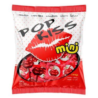 Imagem de Pirulito Pop Kiss Mini Cereja 200g - Florestal