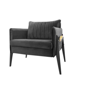 Imagem de Poltrona Decorativa Mila Medeira Macia - Bella Decorao