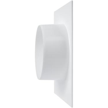 Imagem de ECOPRO VENT Adaptador de plástico de 15 cm para dutos circulares, conector HVAC. Placa de parede de acoplamento de dutos. Encaixe de transição para fluxo de ar eficiente em sistemas residenciais e