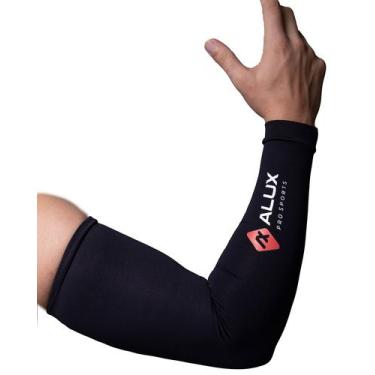 Imagem de Manguito Longo com Proteção Solar Alux - Cor Preto - Tam M