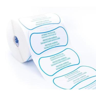 Imagem de Protetor Higiênico Adesivo Descartável Peças Íntimas 112x49  Papel 100