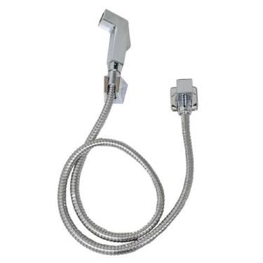 Imagem de Ducha Higiênica Chuveirinho Banheiro ABS Quadrada Cromada - IMP_DUCHAC