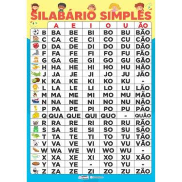 Imagem de Silabário Simples A4 - Educação Infantil - Home & Planner, Unissex