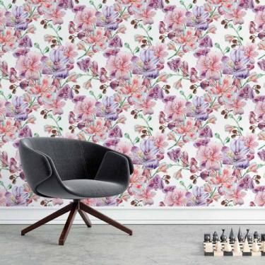 Imagem de Papel de Parede Adesivo Floral Orquídeas N015128 0,58x3,00M - Adesivo 