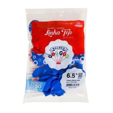 Imagem de Balao Liso Top N6,5 Pic Pic 50un Azul