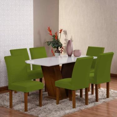 Imagem de Capa De Cadeira De Jantar 8 Lugares Super Resistentes Malha Gel gramat