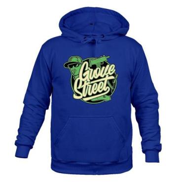 Imagem de Moletom 100% Algodão Canguru Grove - Surprass, Azul bic, P