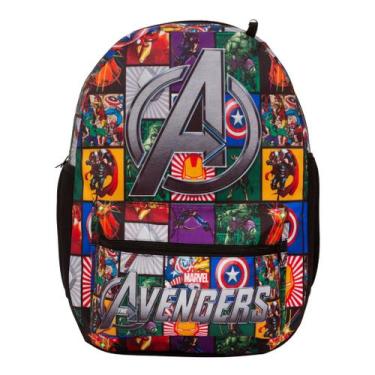 Imagem de Mochila Infantil Vingadores Tam G Volta As Aulas Resistente - TOYS 2U