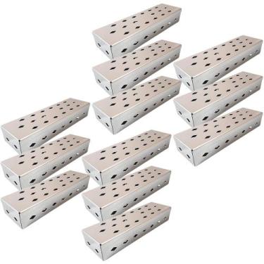 Imagem de Kit 12 Estojos Inox - Para Esterilização Em Autoclave 18x5x3cm - ODONT