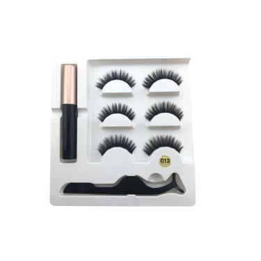 Imagem de Kit 3 Pares Cílios Magnéticos + Delineador