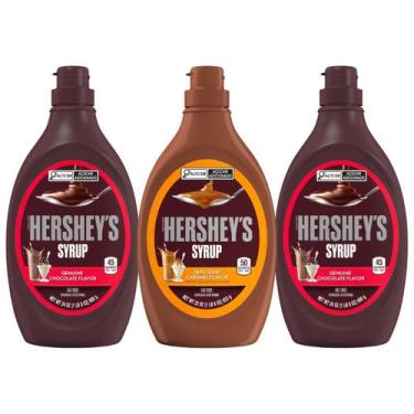 Imagem de Kit 3 Calda de Chocolate e Caramelo Hershey's Syrup 680 gr - Lotus