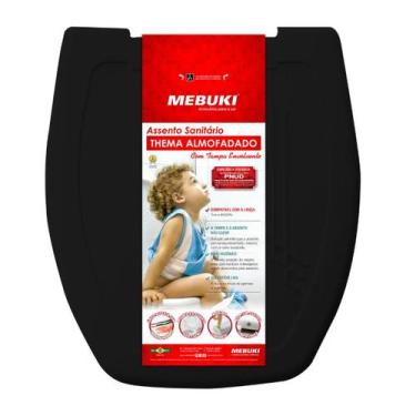 Imagem de Assento Sanitário Almofadado Retangular Anturius Para Vaso Luzarte 1.6