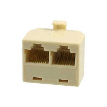 Imagem de Adaptador de cabo de rede Toogoo a12092400ux0412 uxcell RJ45 2 fêmea para macho