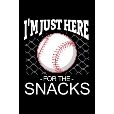 Imagem de Solo Estoy Aquí Para Los Refrigerios - Cuaderno Del Jugador De Béisbol: Libreta DIN A5 (6x9) para deportistas y beisbolistas con 120 páginas rayadas y días de la semana para la función de agenda