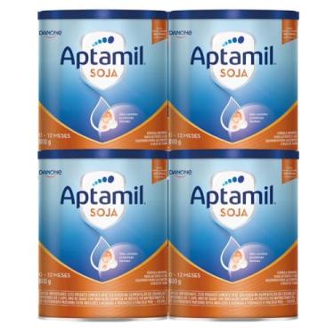Imagem de Fórmula Infantil Aptamil Soja 800g - Kit 4 latas