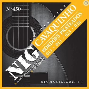 Imagem de Encordoamento Cordas Cavaco Cavaquinho Nig N 450 C/ Bolinha