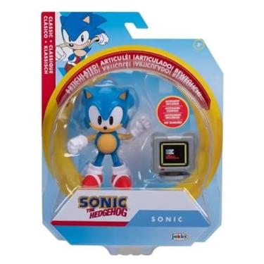 Imagem de Sonic the Hedgehog 4" Articulated Action Figure Collection (Choose Figure) (Classic Sonic with Monitor)