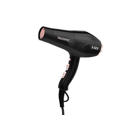 Imagem de Secador de Cabelos Lizz Tourmaline Pro com Motor AC Profissional 2150W - Preto/Rosé
